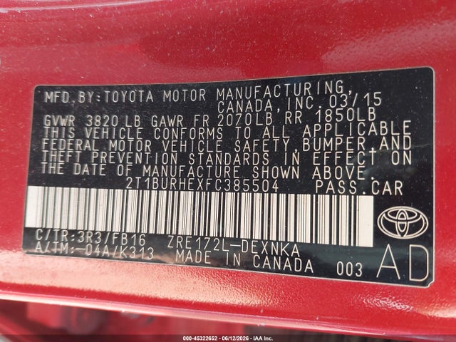 Toyota Corolla Le