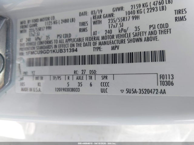 Ford Escape Se