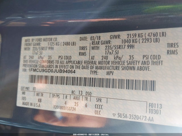 Ford Escape Se