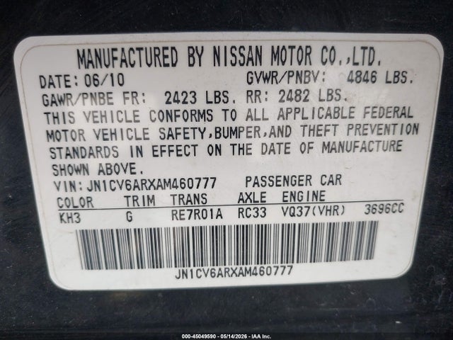 INFINITI G37x