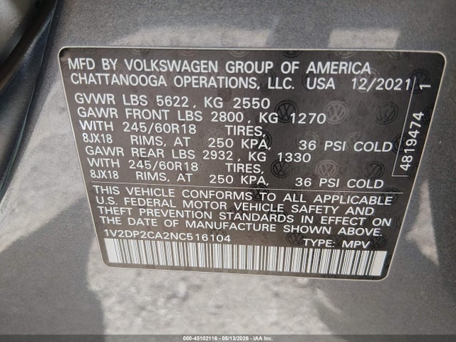 Volkswagen Atlas 2.0t Se