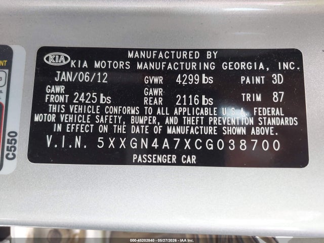 Kia Optima Ex