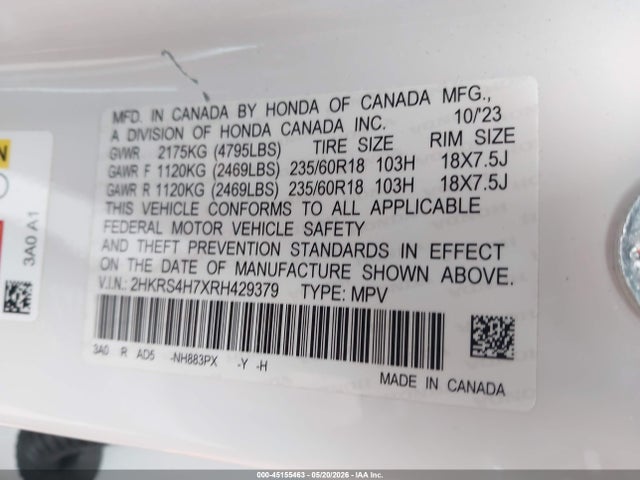 Honda CR-V Ex-l Awd