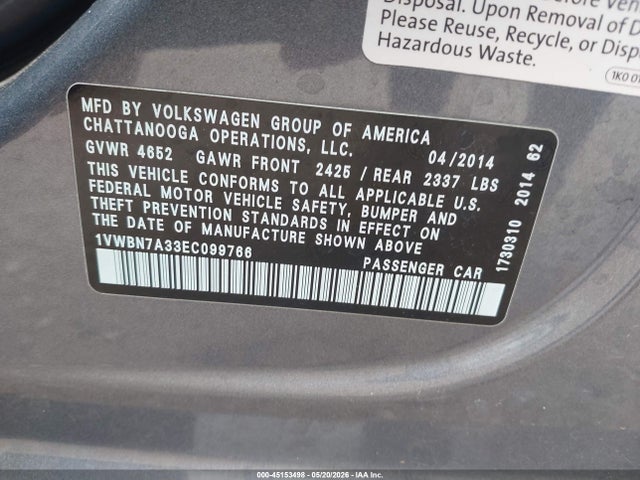 Volkswagen Passat 2.0l Tdi Se