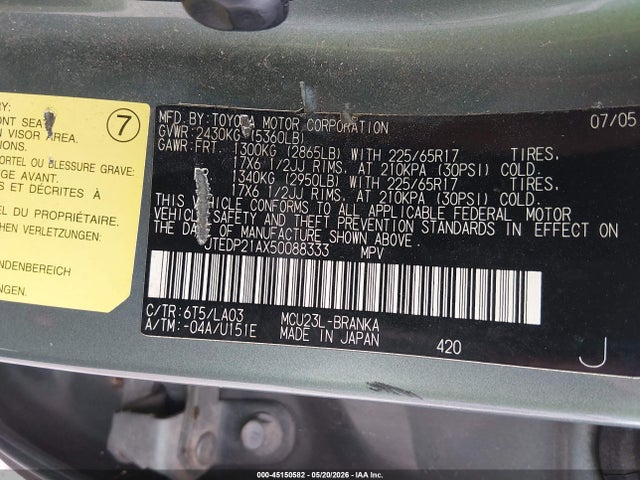 Toyota Highlander Limited V6