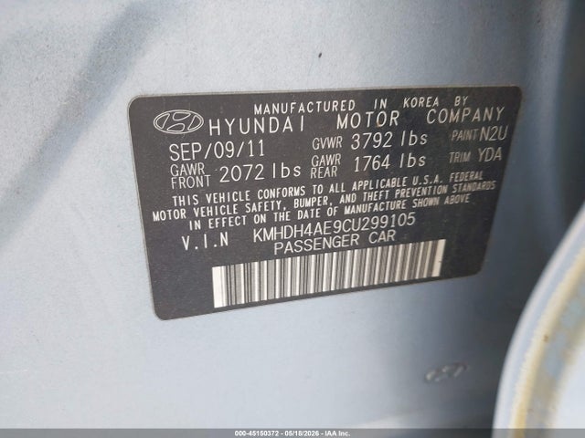 Hyundai ELANTRA Gls (ulsan Plant)