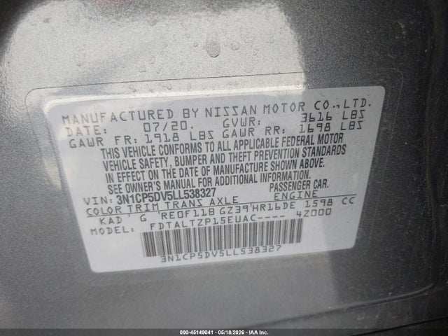 Nissan Kicks Sr Xtronic Cvt