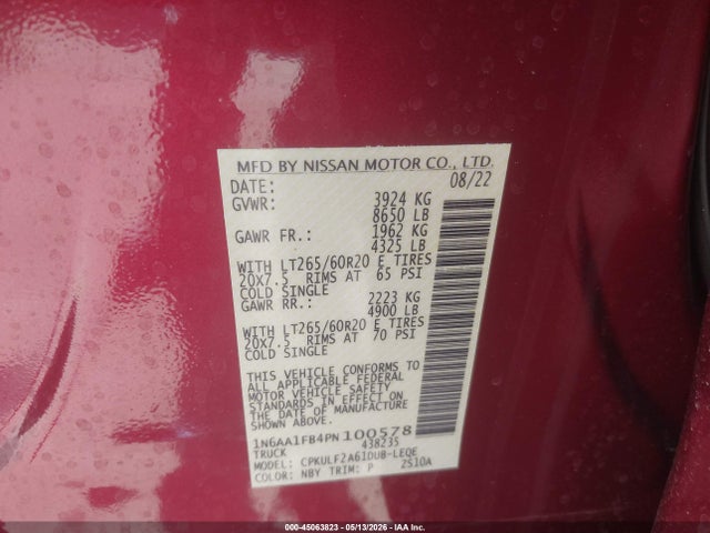 Nissan Titan Platinum Reserve 4x4