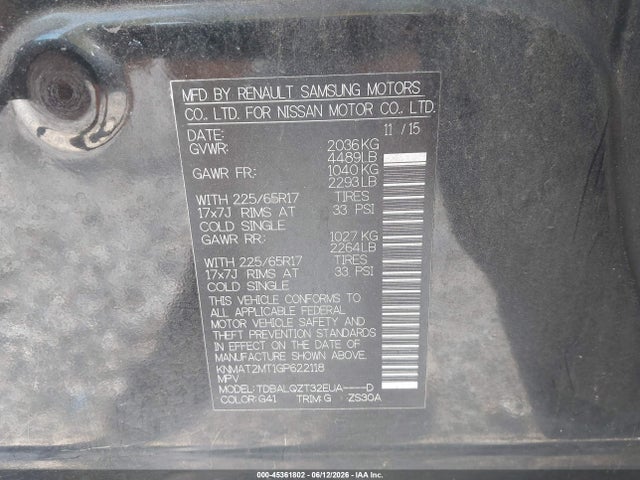 Nissan Rogue Sv