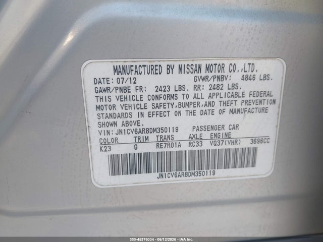 INFINITI G37x