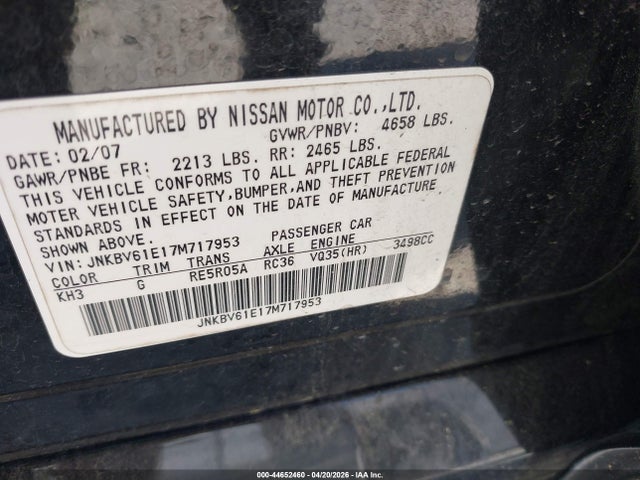 INFINITI G35 Journey