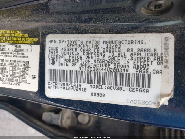 Toyota Camry Xle