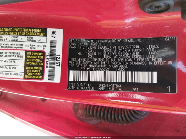 Toyota Tundra Grade 4.6l V8