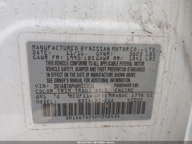 Nissan Sentra Sv