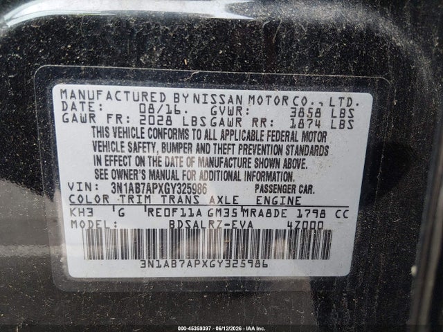 Nissan Sentra Sr
