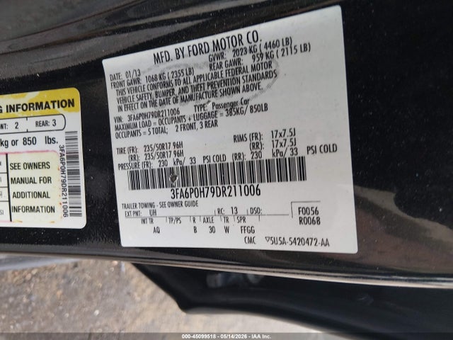 Ford Fusion Se