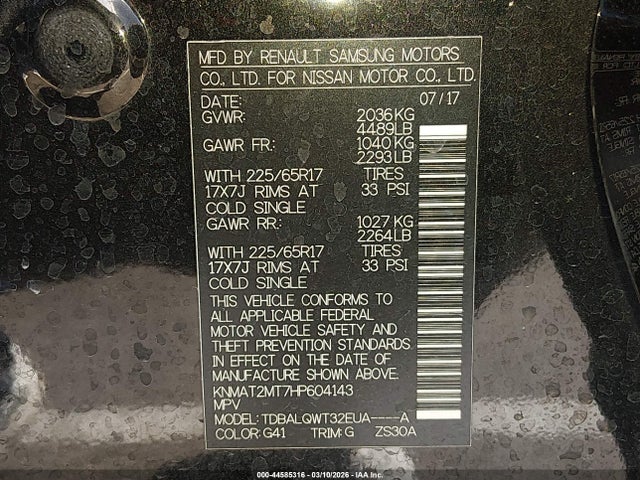 Nissan Rogue Sv