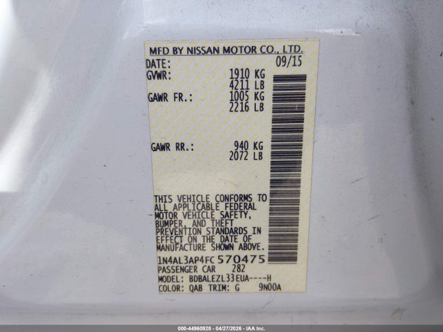 Nissan Altima 2.5 S