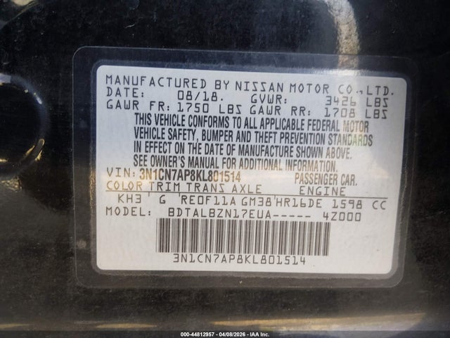 Nissan Versa 1.6 Sv