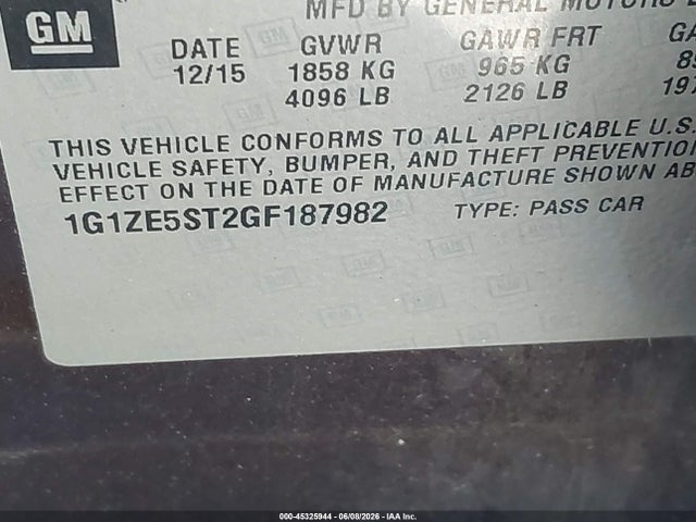 Chevrolet Malibu 1lt