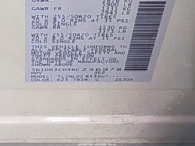 Nissan Pathfinder Sl 4wd