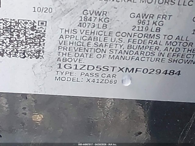 Chevrolet Malibu Fwd Lt