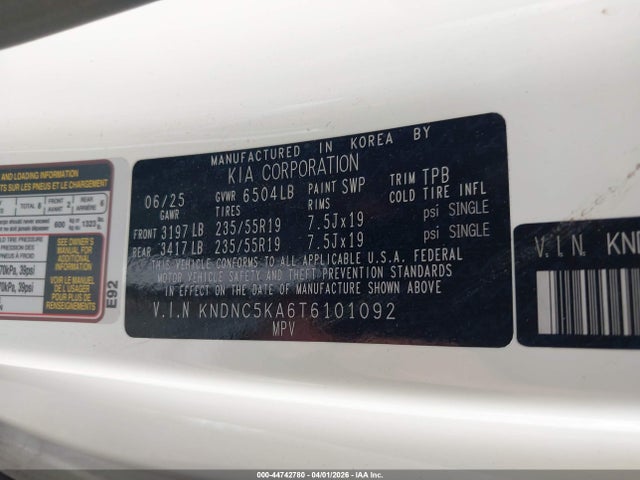 Kia Carnival Ex
