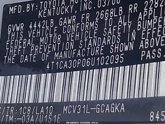 Toyota Camry Sle V6