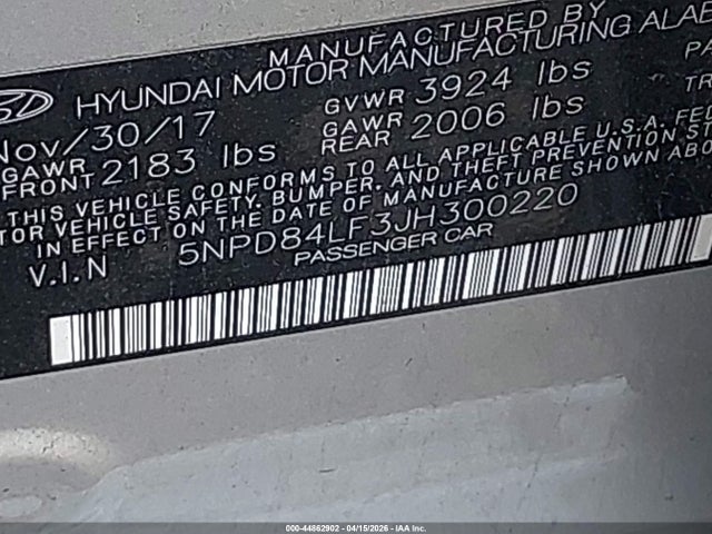 Hyundai ELANTRA Sel