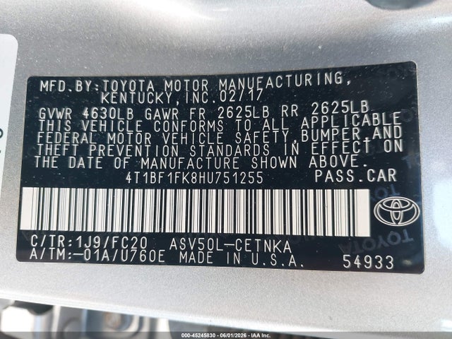 Toyota Camry Le