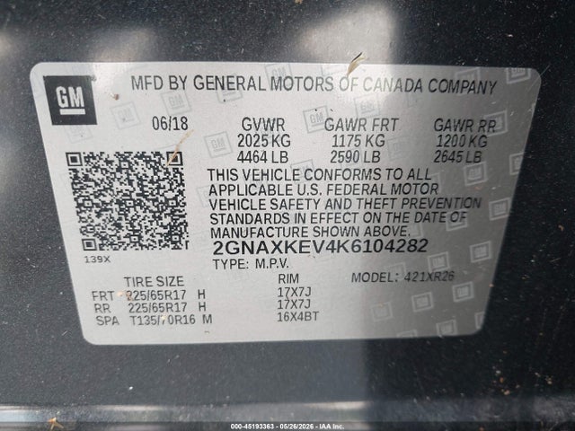 Chevrolet Equinox Lt