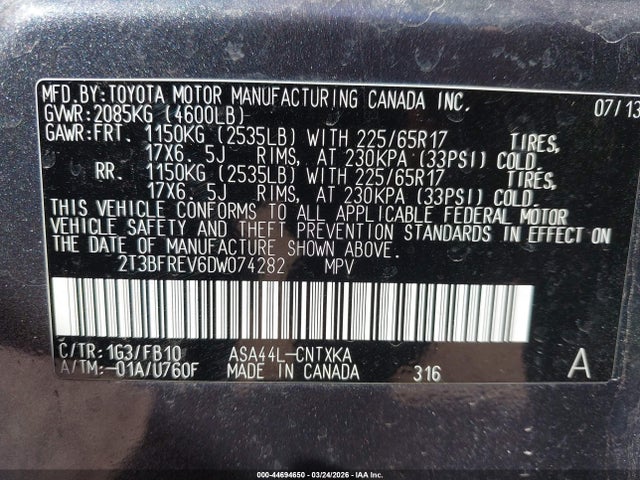 Toyota RAV4 Le