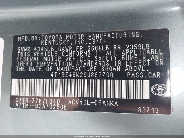 Toyota Camry Le