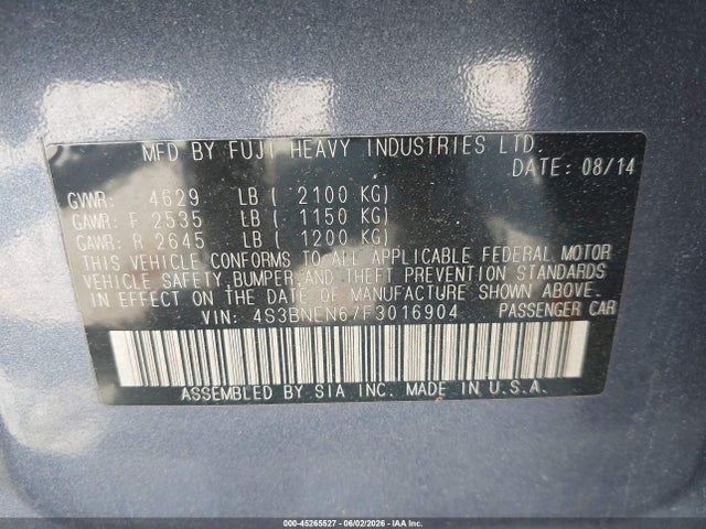 Subaru Legacy 3.6r Limited