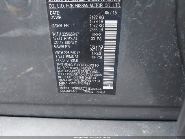 Nissan Rogue Sv