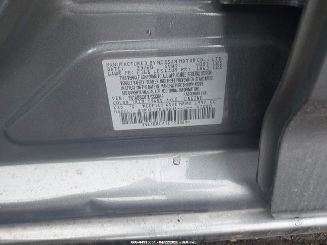 Nissan Sentra Sv Xtronic Cvt