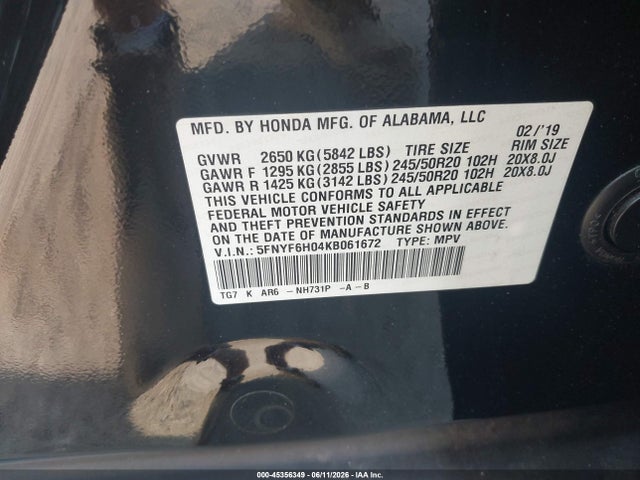 Honda Pilot Elite