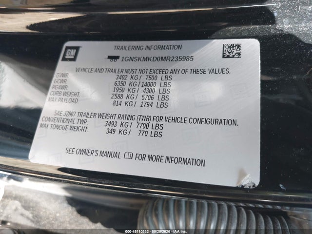Chevrolet Tahoe 4wd Ls