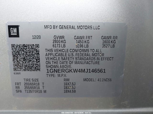 Chevrolet Traverse Fwd Lt Cloth