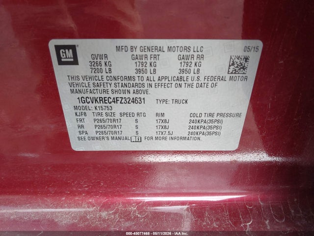 Chevrolet Silverado 1500 1lt