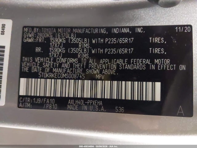 Toyota Sienna Le