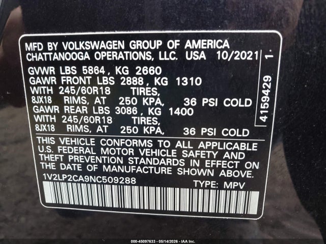 Volkswagen Atlas 2.0t Se