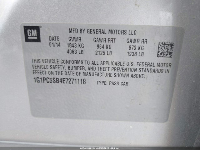 Chevrolet Cruze 1lt Auto