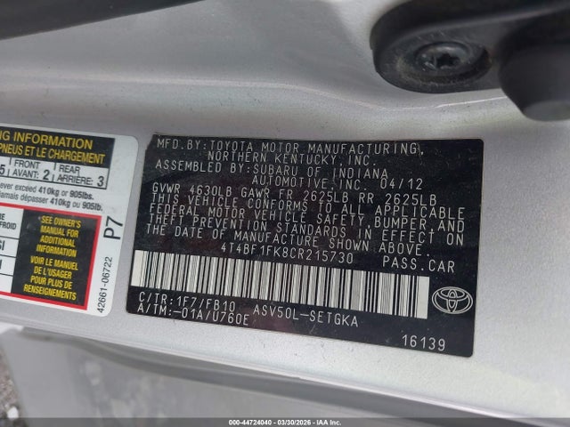 Toyota Camry Xle