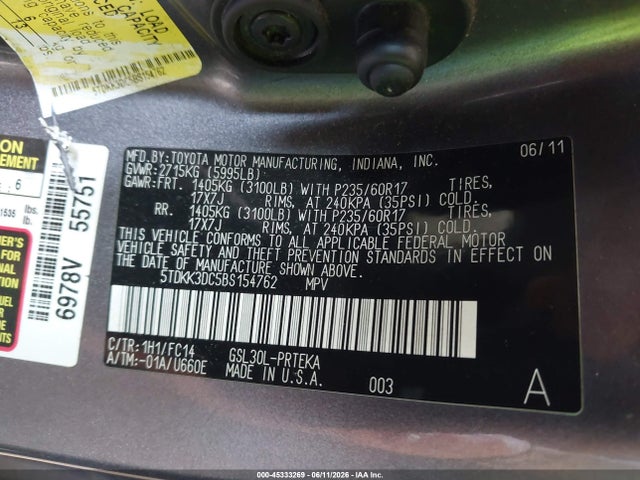 Toyota Sienna Le V6