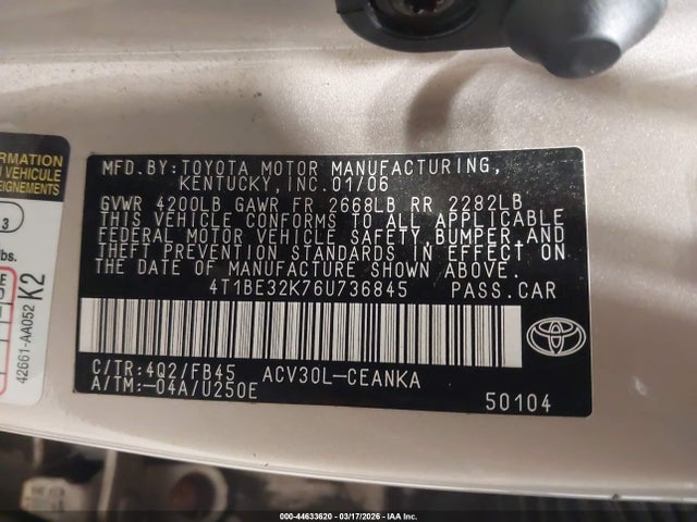Toyota Camry Le