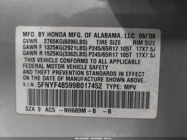 Honda Pilot Ex-l