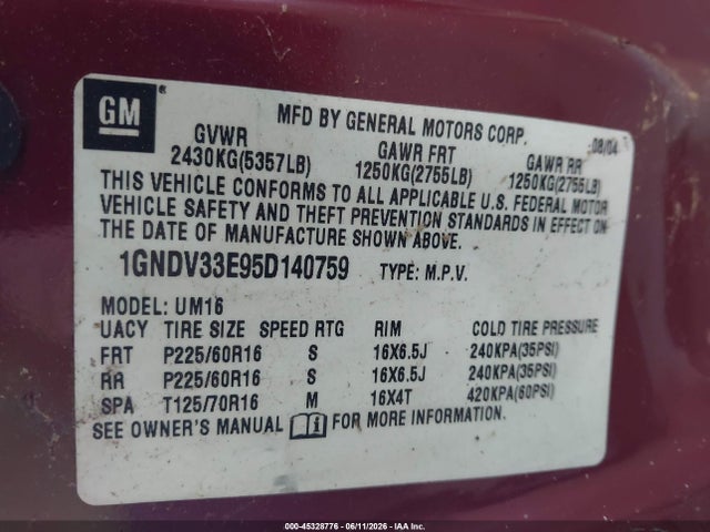 Chevrolet Venture Lt