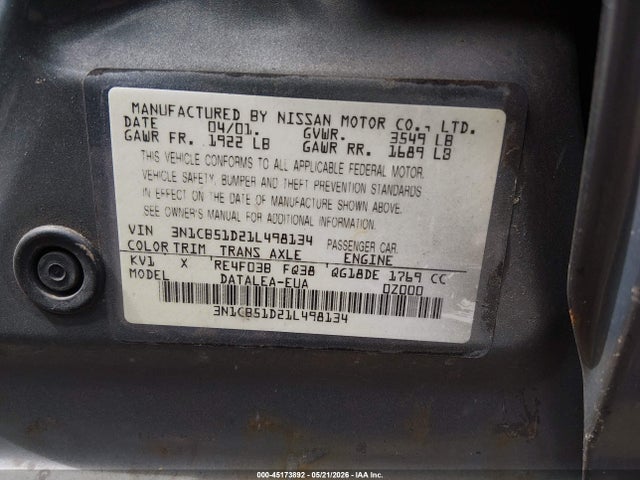 Nissan Sentra Gxe
