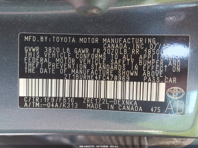 Toyota Corolla Le